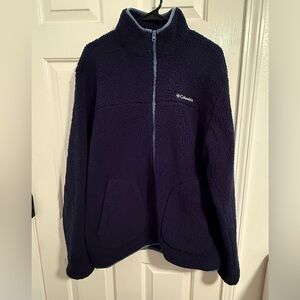 Men’s Columbia Brand Sherpa zip up jacket, size: L